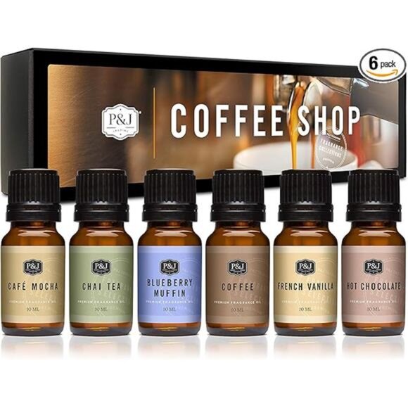 P&J Trading Fragrance Oil Coffee Shop Set | Coffee, Café Mocha, Chai Tea - Picture 7 of 7